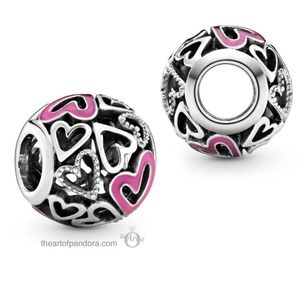 Brand New PANDORA Openwork Freehand Heart Charm